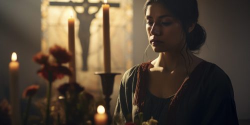 cinematic scenes of Mexicans in typical practices of the catholic religion, realistic, cinematic photo, photography, with cinematic tones --ar 16:9 --v 5.2 Job ID: 6946662b-ec82-477d-b8e7-e2e9ea73fd82